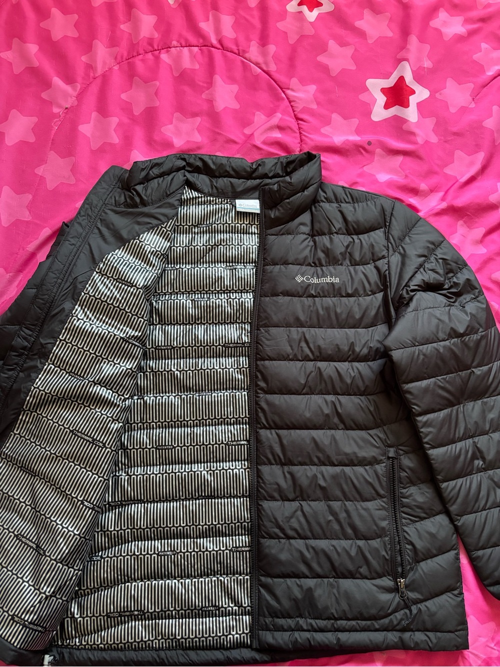 Columbia Puffer Jacket Full Zip Thermal Coil Large